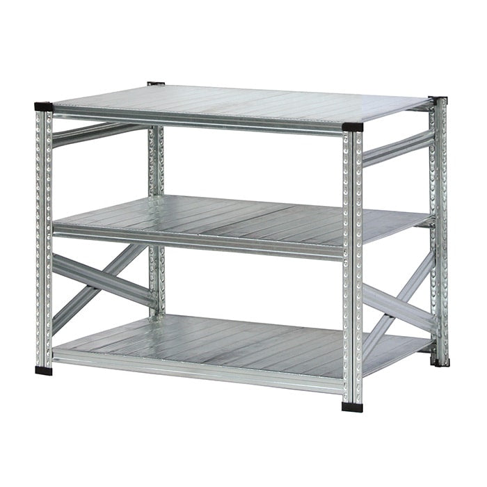 《メタルシステム：SUPER123》 スチールシェルフ 幅127.7x高さ104.8x奥行60.0(cm) 3段