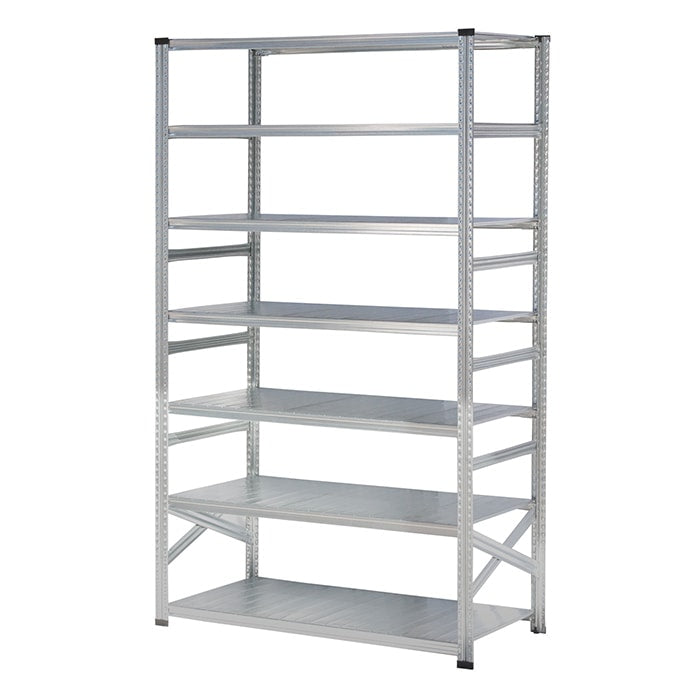 《メタルシステム：SUPER123》 スチールシェルフ 幅157.7x高さ250.0x奥行70.0(cm) 7段