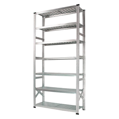 《メタルシステム：SUPER123》 スチールシェルフ 幅127.7x高さ250.0x奥行45.0(cm) 7段